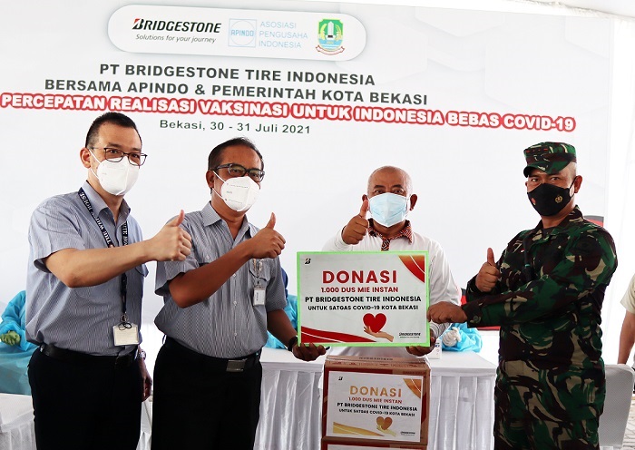 Bridgestone dan APINDO Bekerjasama Dengan PemKot Bekasi Selenggarakan Vaksinasi Massal di Kota Bekasi