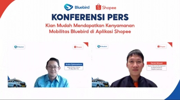 Bluebird dan Shopee Hadirkan Ekosistem Digital yang Memberikan Kemudahan kebutuhan Dalam Bermobilitas