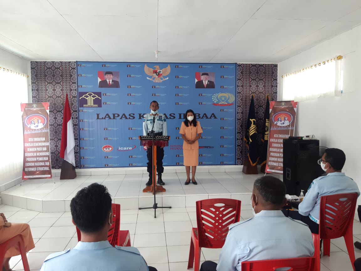 Lapas Kelas III Baa Gelar Acara Lepas dan Mutasi Jabatan