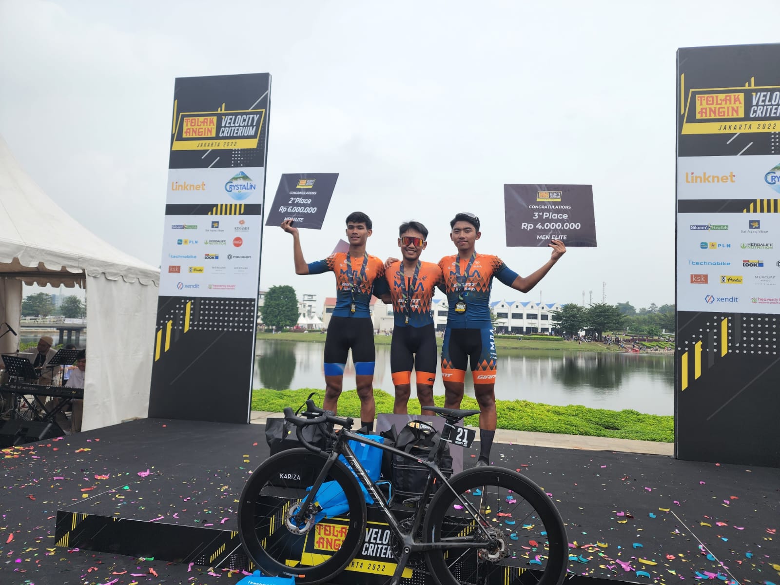 Berikut Catatan Waktu Para Juara Nomor Balap Sepeda Men Elite di Velocity Criterium