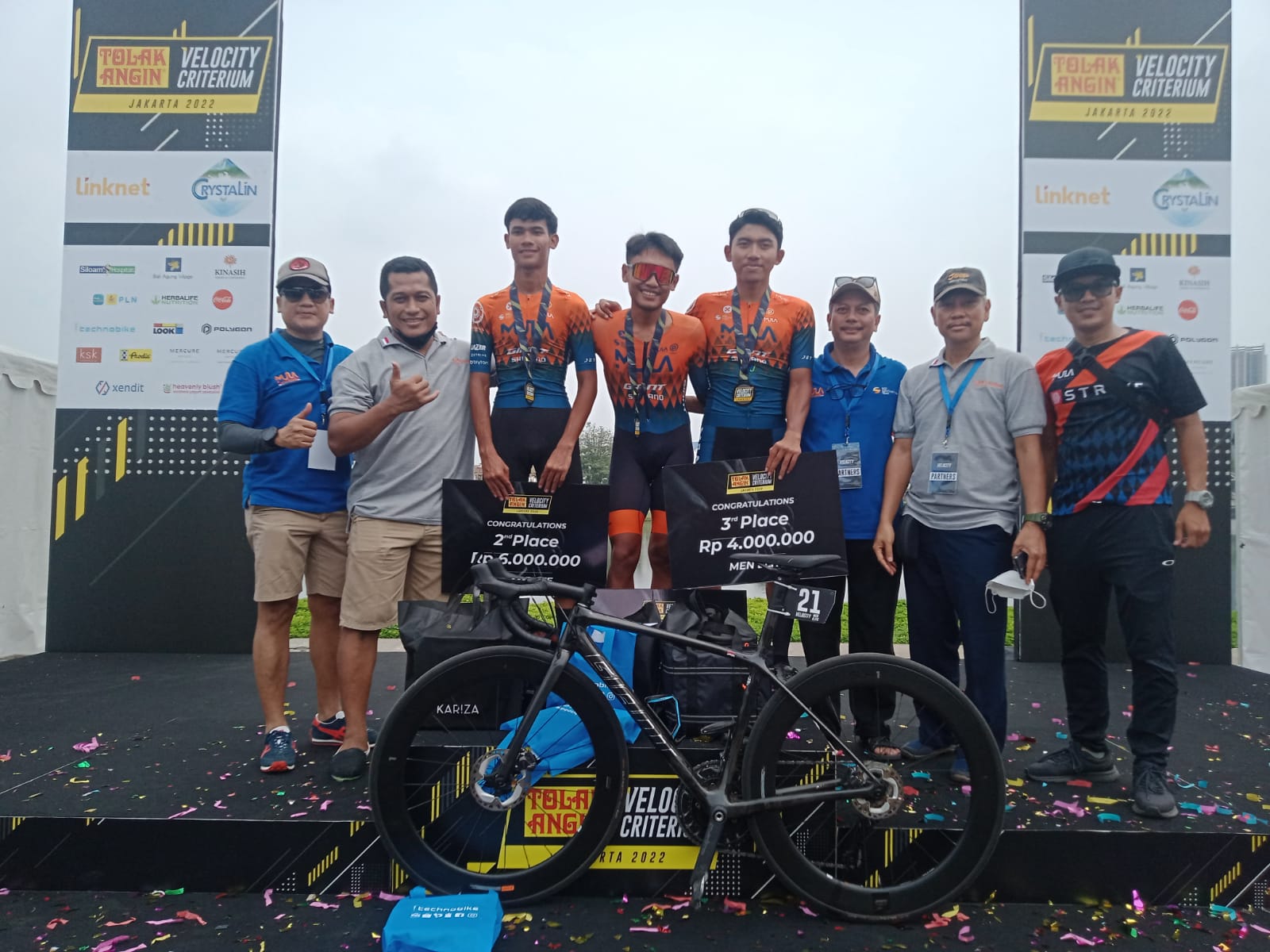 Mula Cycling Borong Posisi Juara Nomor Balap Men Elite di Velocity Criterium
