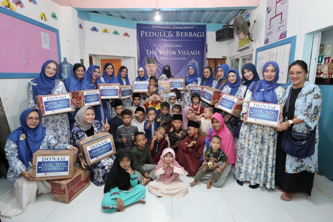 Bakti Sosial di Yatim Village Bogor, Annisa dan Srikandi Demokrat Hibur Anak Yatim dan Ibu Tangguh