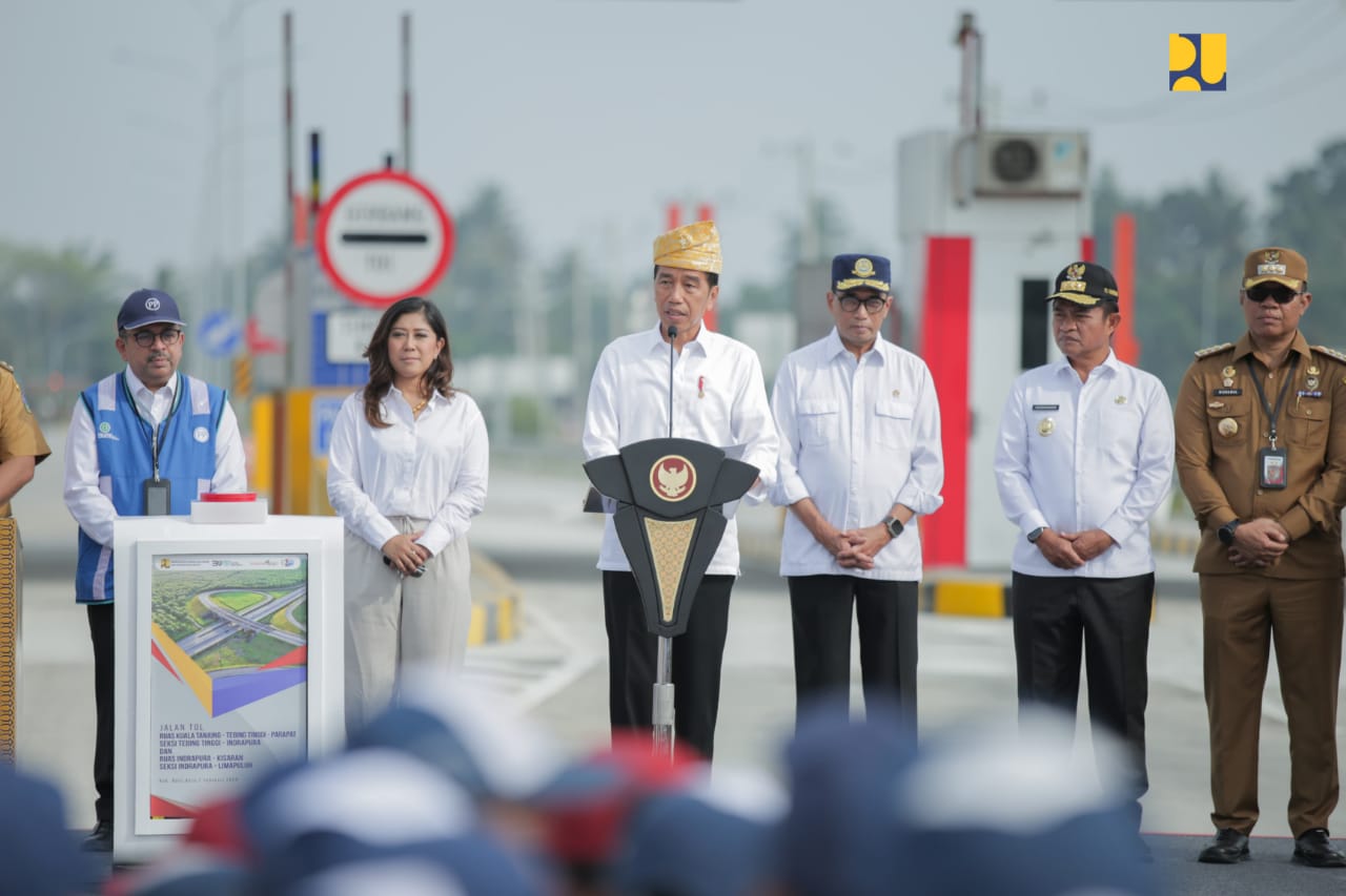 Perkuat Konektivitas Sumatera Utara, Presiden Jokowi Resmikan Jalan Tol Tebing Tinggi – Indrapura dan Tol Indrapura – Lima Puluh