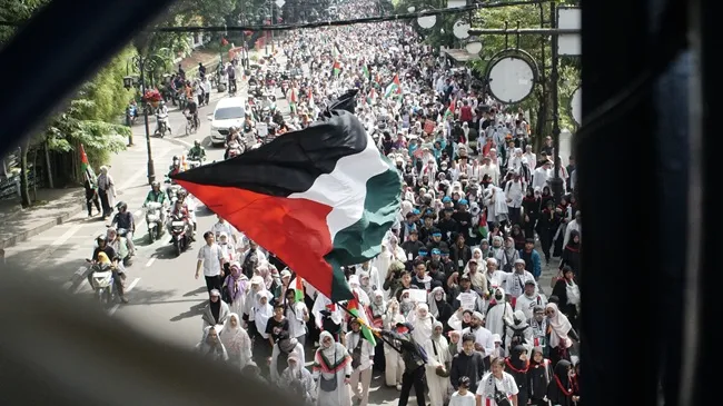 Bandung Lautan Palestina Tuntut Hentikan Genosida