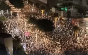Ribuan Warga Demonstrasi di Tel Aviv Protes Netanyahu Jelang Pemilu